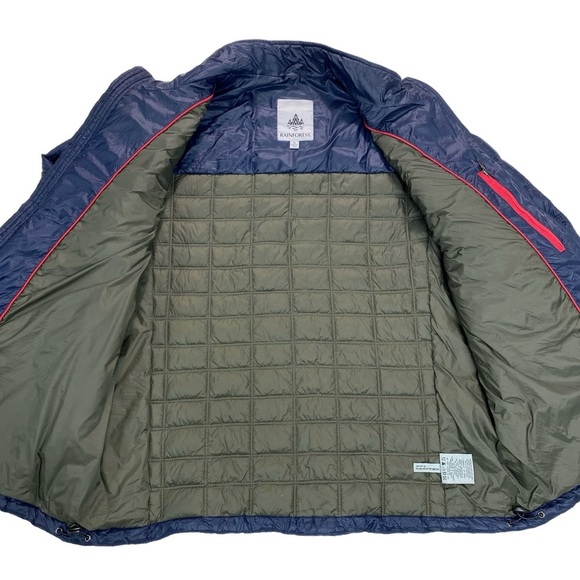Rainforest Winter Quilted Puffer Jacket in Navy Blue Size XL - Picture 6 of 13